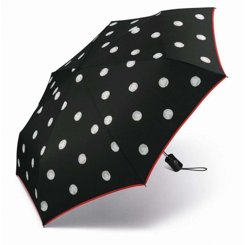 HAPPY RAIN skėtis Essentials Up & Down black wht. (1)