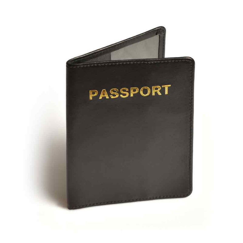 TRAVEL BLUE dėklas Leather Passport Protector 621