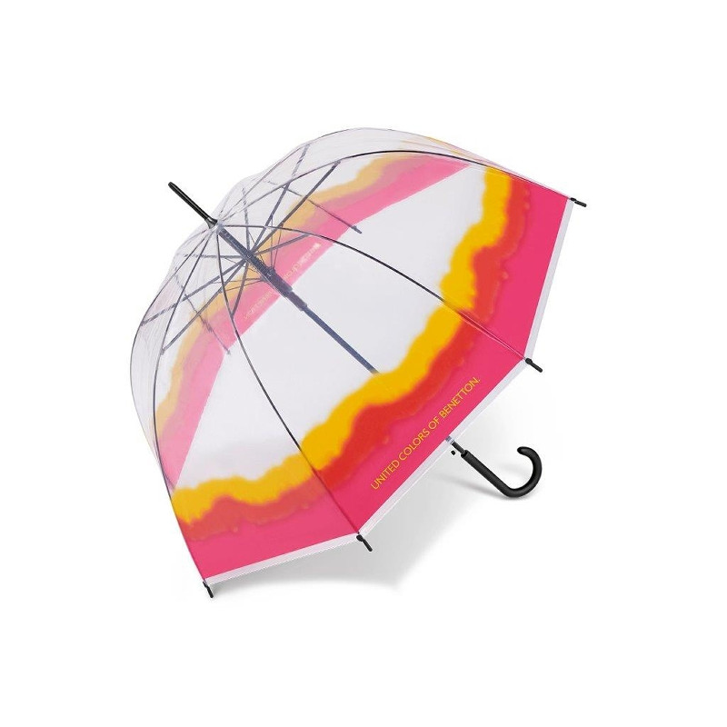 BENETTON skėtis Long AC Transparent